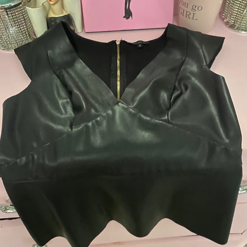 Pleather Shirt - Picture 2 of 2